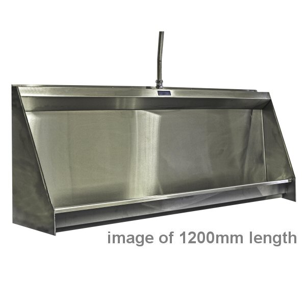 Gentworks Stainless Steel Urinals Vandal Resistant Urinal Trough 1800mm