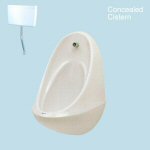 1 Urinal Set - Twyford Spectrum: Concealed Trap, Flushpipes & Cistern