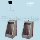 2 Urinals Set - STAINLESS STEEL MINI TROUGH : Exposed Flushpipes & Cistern