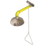 Emergency Shower, Horizontal Mount, Stainless Steel Shower Head