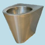 SPECIAL OFFER: Stainless Steel Toilet Pan - Back to Wall