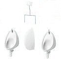 Ceramic Urinal 2 Bowl Sets