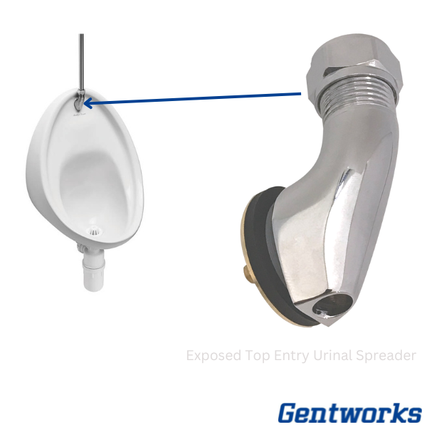 Exposed Top Entry Urinal Spreader