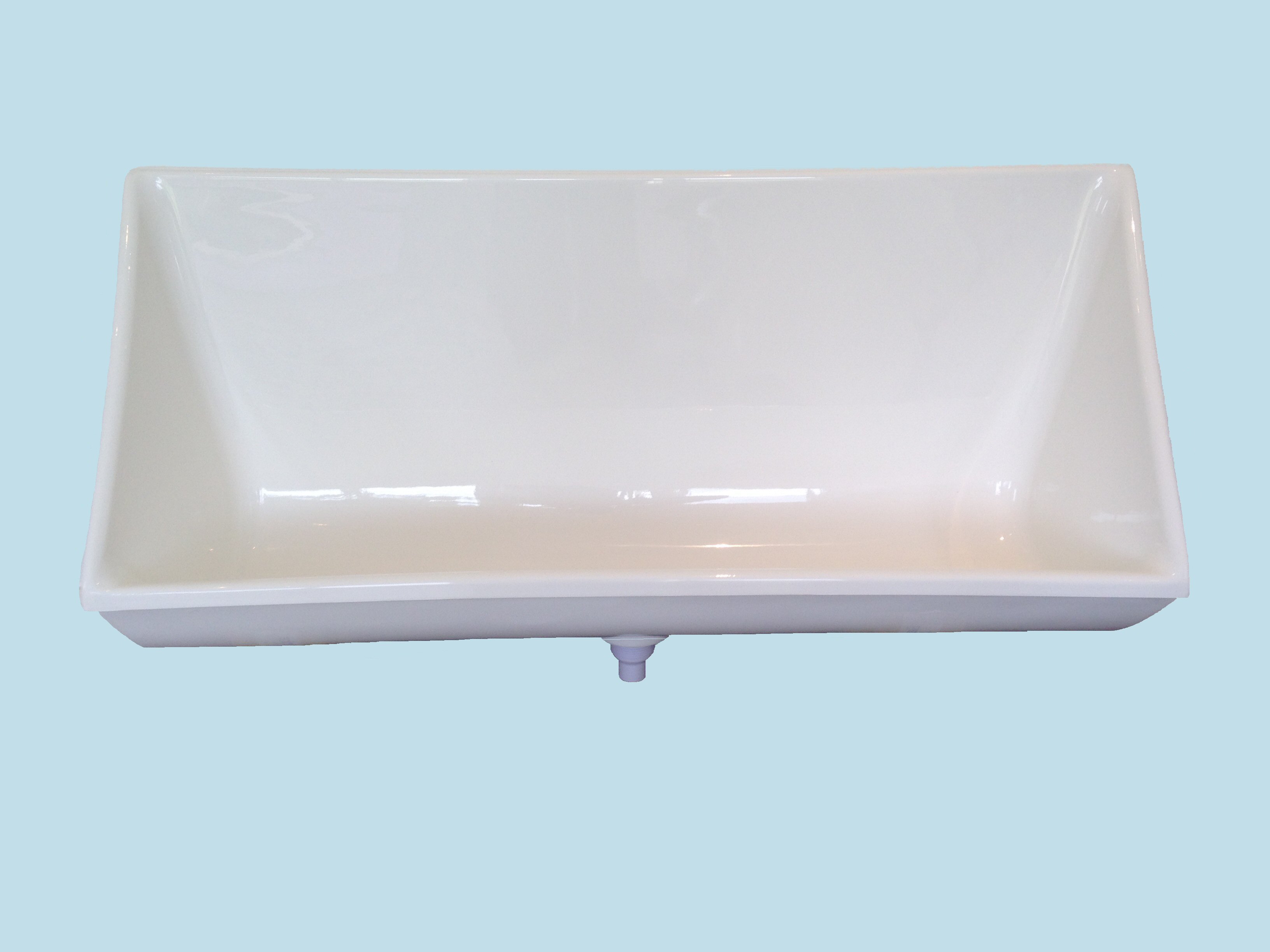 GW6 Accona GRP Waterless Urinal Trough White