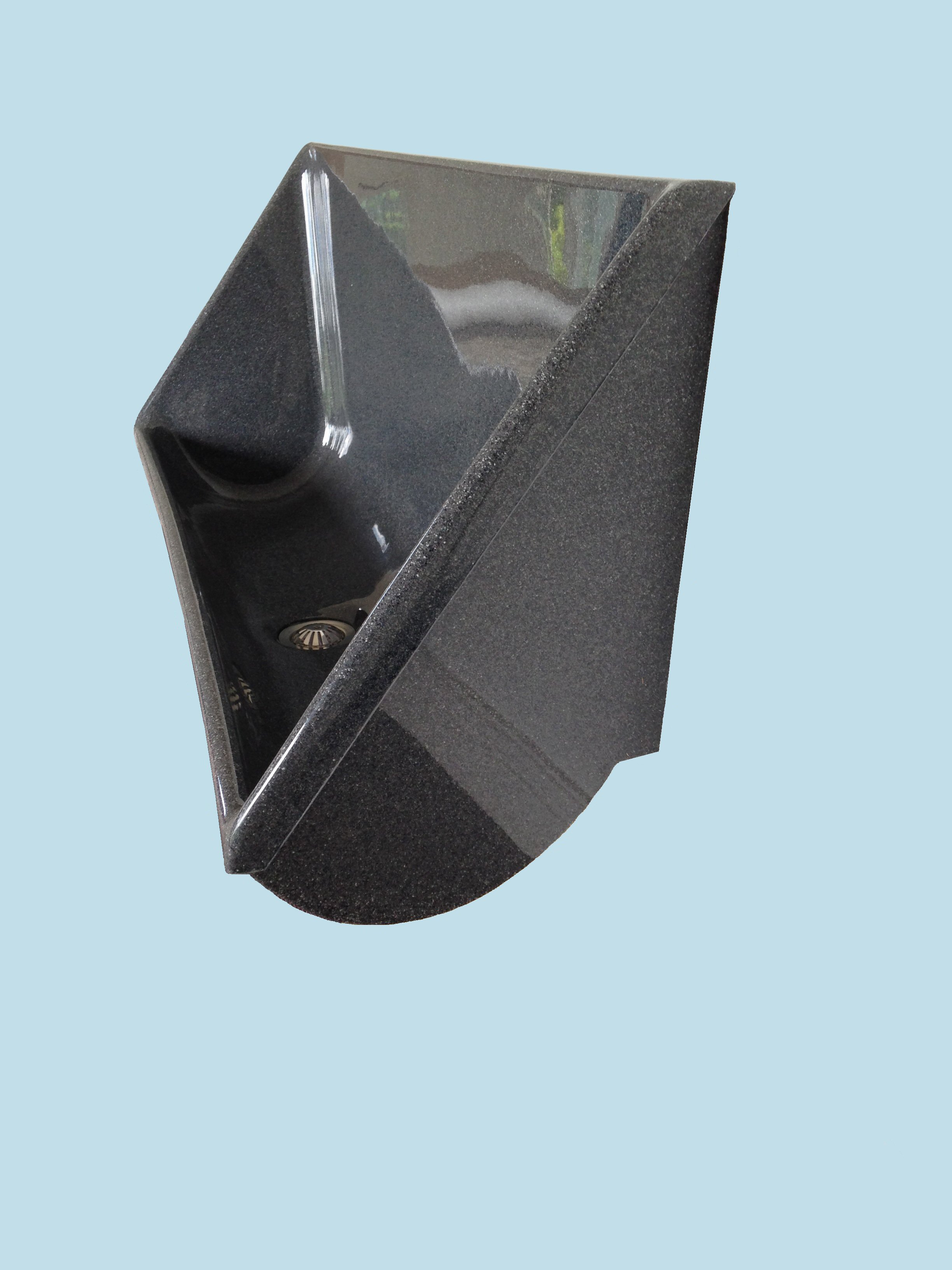 GW6 Accona GRP Waterless Urinal Trough Grey Granite Finish