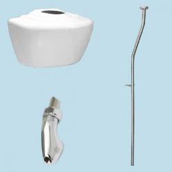 Single Exposed China Urinal Cistern With Pipework Kit Single Exposed China Urinal Cistern With Pipework Kit