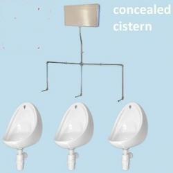 3 Urinal Set - Coronus 500: Concealed Flushpipes & Cistern 3 Urinal Set - Coronus 500: Concealed Flushpipes & Cistern