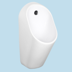 Mains Water Flushing Urinal - Back Inlet Concealed Trap