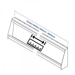 Request a Quote for Custom Width Wall Hung Stainless Steel Urinal Request a Quote for Custom Width Wall Hung Stainless Steel Urinal