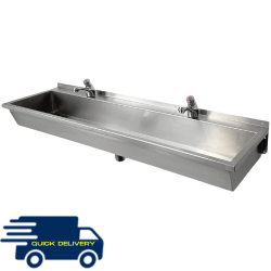 Stainless Steel Wash Trough - 4 Lengths Available From Stock Stainless Steel Wash Trough - 4 Lengths Available From Stock