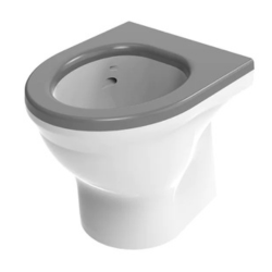 Durable Solid Surface WC Pan with Integrated Seat