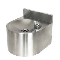 Drinking Fountain - Wall Mounted Stainless Steel with Undershroud and Bubbler Valve Tap Drinking Fountain - Wall Mounted Stainless Steel with Undershroud and Bubbler Valve Tap