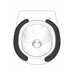 Replacement Bonded Seat Pads (Without Rivet Holes) for GW-WCSBTW & S21 Toilets