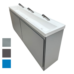 1800mm Solid Surface Wash Trough with SGL Vanity Unit