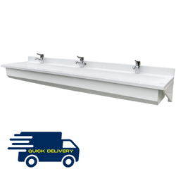 GRP 1800 Wash Trough Wall Mounted GRP 1800 Wash Trough Wall Mounted