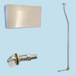 Single Concealed Urinal Cistern With Pipework Kit