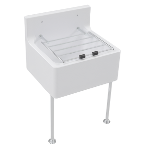 Cleaners Sink with Grate, Brackets & Legs