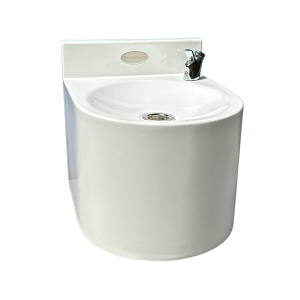 GRP Drinking Fountain - Wall Mounted - White