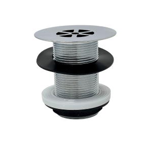 Replacement 1½” BSP Solid Chrome Waste for SS Wash Troughs