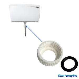 Urinal Down Pipe to Auto Cistern Connector Nut (Plastic Version)