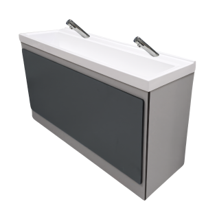 1200mm Solid Surface Wash Trough with SGL Vanity Unit