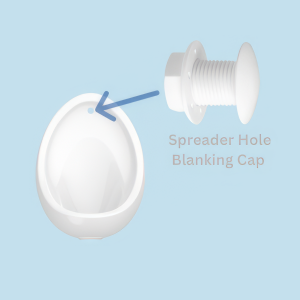Urinal Spreader Hole Blanking Cap