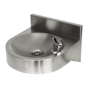 Drinking Fountain - Wall Mounted Stainless Steel with Bubbler Valve Tap