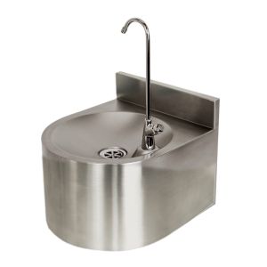 Drinking Fountain Stainless Steel - with Bottle Filler and Undershroud