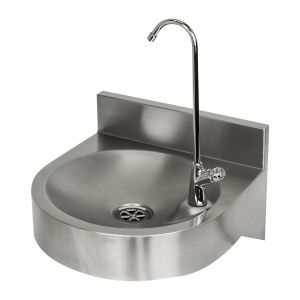 Drinking Fountain Stainless Steel with Bottle Filler - Wall Mounted