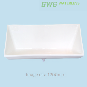 GW6 Accona Waterless Urinal Trough - White